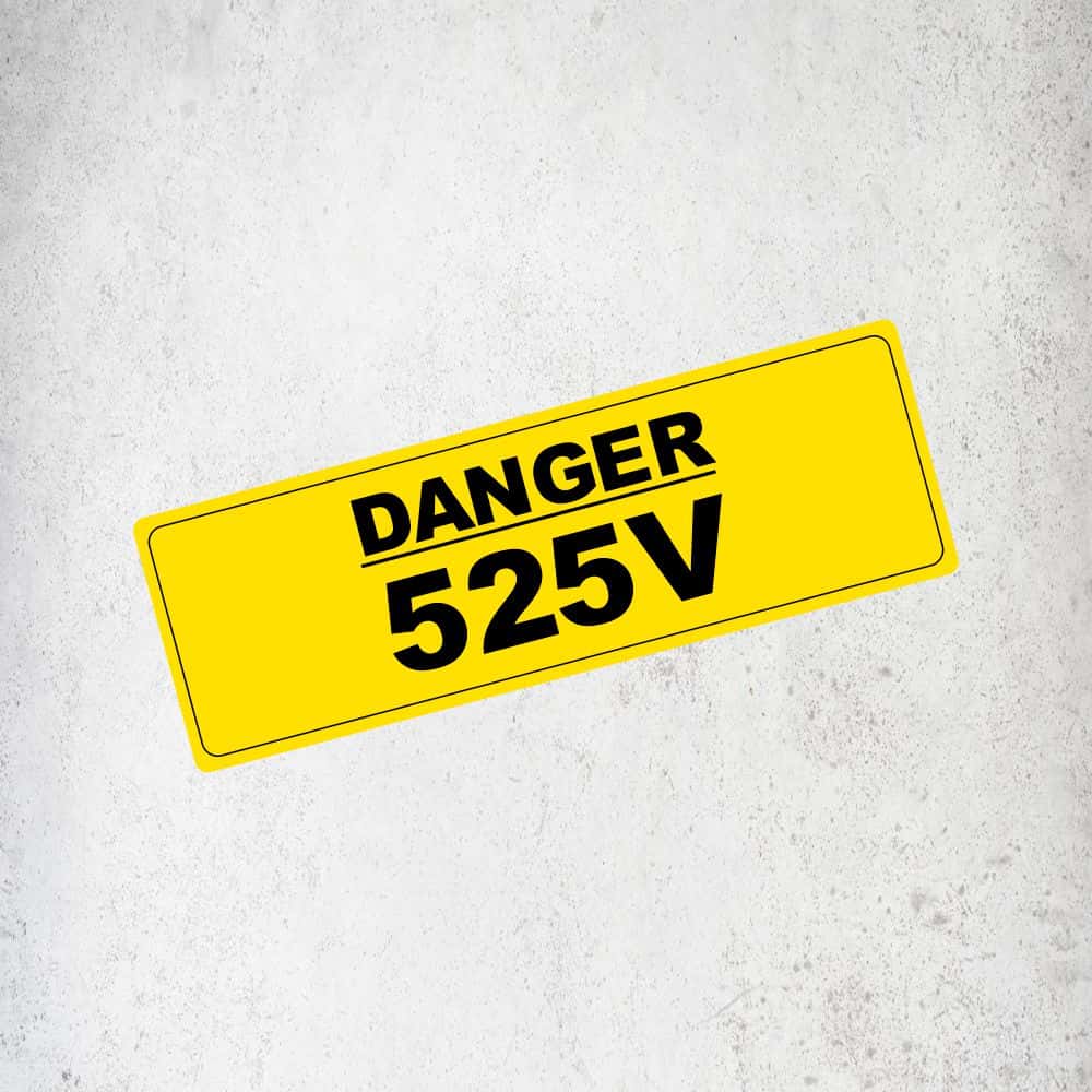 525V Label / Sticker (Variant 1) Labels, Reflective, Stickers, Vinyl  Stickers Direct Designs