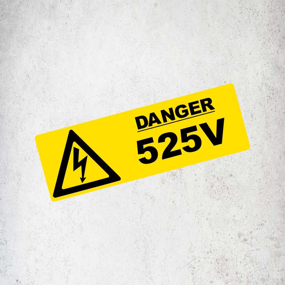 525V Label / Sticker (Variant 2) Labels, Reflective, Stickers, Vinyl  Stickers Direct Designs