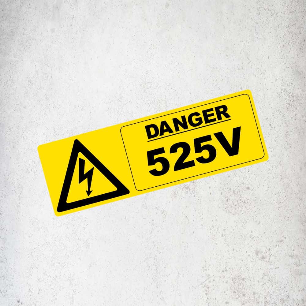 525V Label / Sticker (Variant 3) Labels, Reflective, Stickers, Vinyl  Stickers Direct Designs