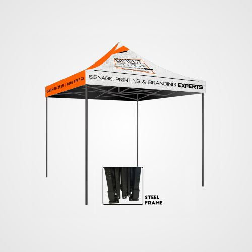 Branded Steel Gazebo's Display Media, Gazebo Direct Designs