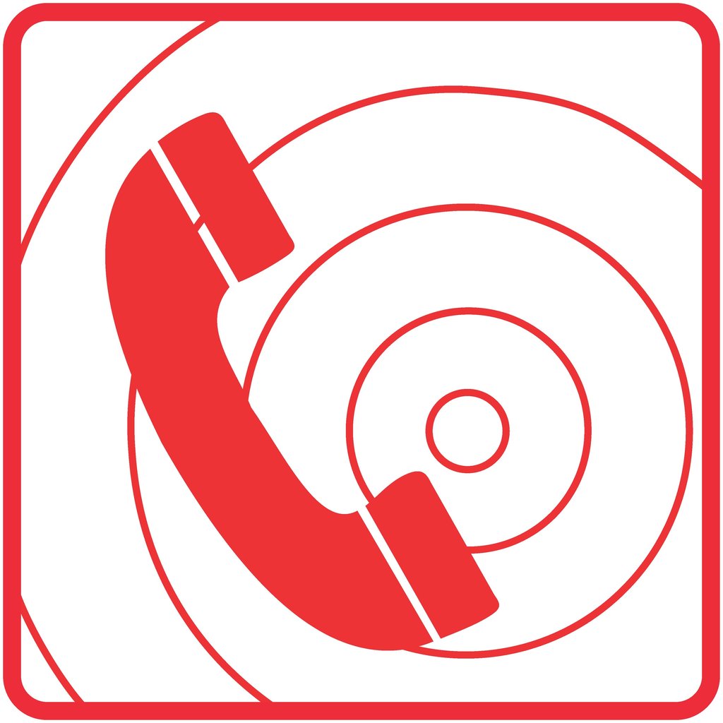 FB7 - Fire Telephone Safety Sign 190x190, 290x290, 440x440, 660x660, ABS, ChromaDek, Fire Safety, Reflective, Safety Sign Direct Designs