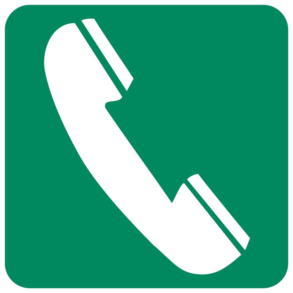 GA13 - Telephone Safety Sign 190x190, 290x290, 440x440, 660x660, ABS, ChromaDek, General Information, Reflective, Safety Sign Direct Designs