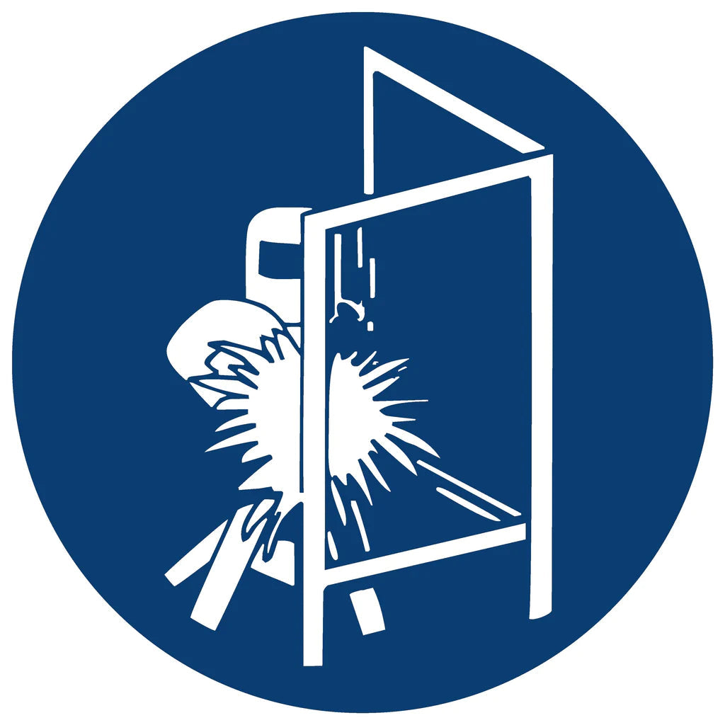 MV15 - Screening Shall Be Used Safety Sign 190x190, 290x290, 440x440, 660x660, ABS, ChromaDek, Mandatory Signs, Reflective, Safety Sign Direct Designs