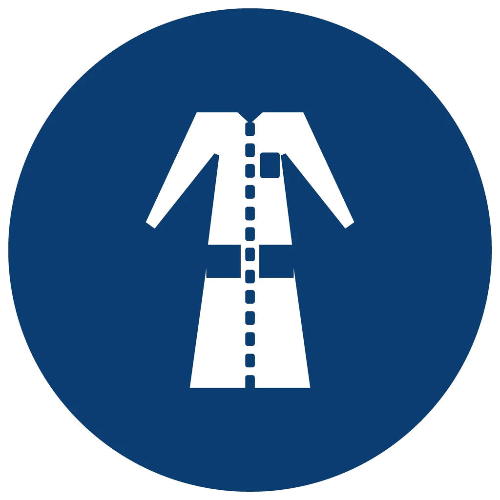 MV21 - Lab Coats Shall Be Worn Safety Sign 190x190, 290x290, 440x440, 660x660, ABS, ChromaDek, Mandatory Signs, Reflective, Safety Sign Direct Designs