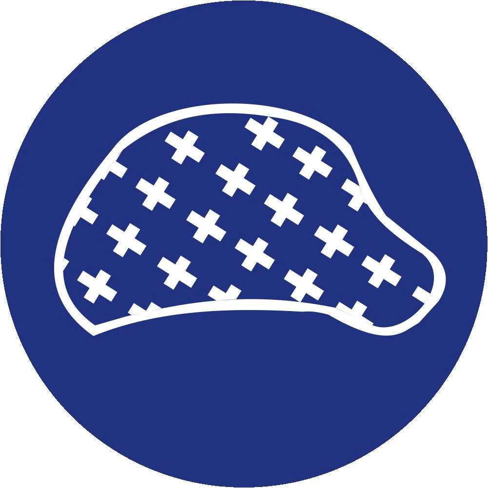 MV26 - Hair Nets Safety Sign 190x190, 290x290, 440x440, 660x660, ABS, ChromaDek, Mandatory Signs, Reflective, Safety Sign Direct Designs