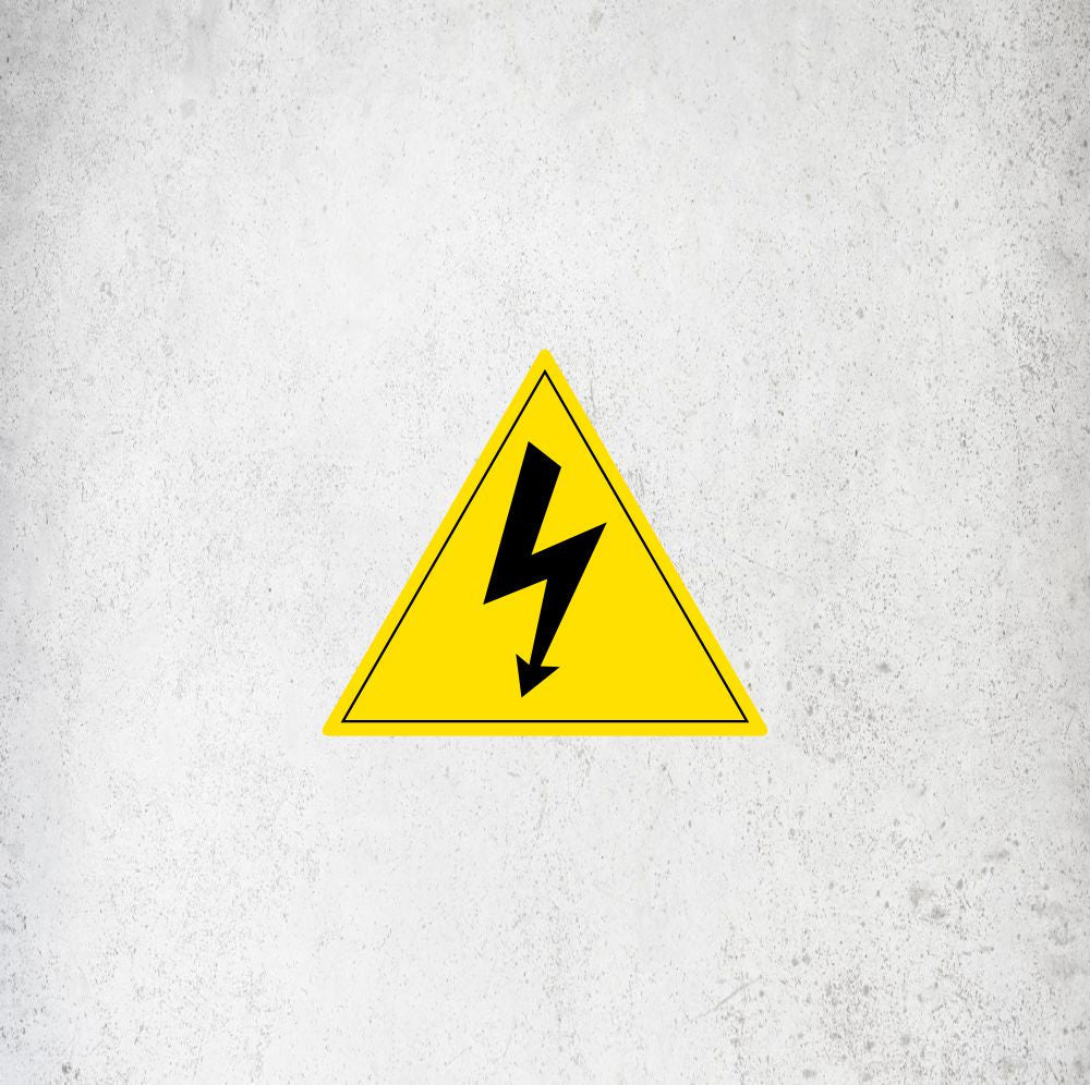 Triangular Electric Shock Danger Stickers Labels, Stickers, Vinyl Stickers Direct Designs
