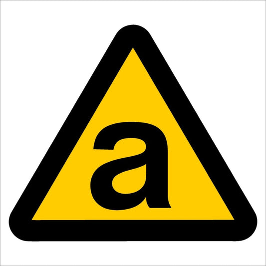 WW13 - Beware of Asbestos Safety Sign 190x190, 290x290, 440x440, 660x660, ABS, ChromaDek, Hazard Sign, Reflective, Safety Sign Direct Designs