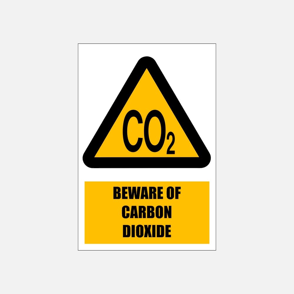 WW15E - Beware of Carbon Monoxide Explanatory Safety Sign 200x300, 300x450, 400x600, ABS, ChromaDek, Explanatory Signs, Hazard Sign Direct Designs