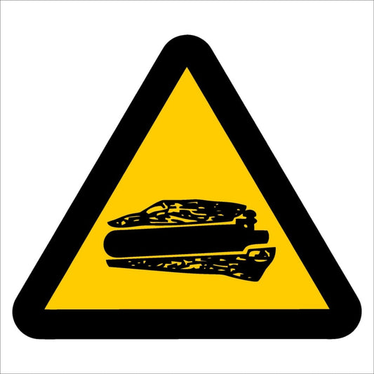 WW25 - Beware of Confined Gases Safety Sign 190x190, 290x290, 440x440, 660x660, ABS, ChromaDek, Hazard Sign, Reflective, Safety Sign Direct Designs