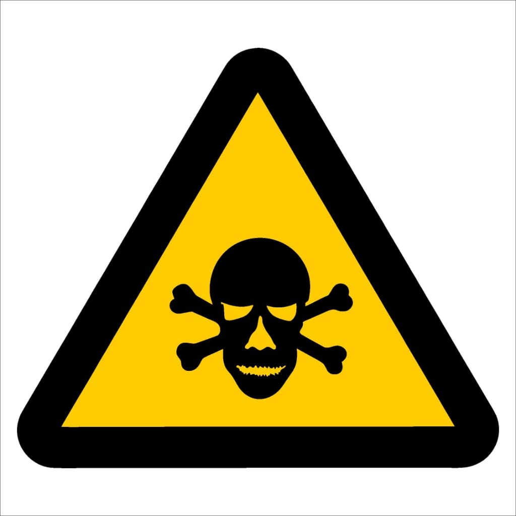 WW5 - Beware of Poisonous Substances Safety Sign 190x190, 290x290, 440x440, 660x660, ABS, ChromaDek, Hazard Sign, Reflective, Safety Sign Direct Designs
