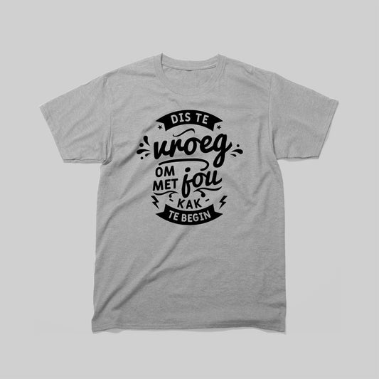 DEFOK Dis Te Vroeg Om Met Jou Kak Te Begin