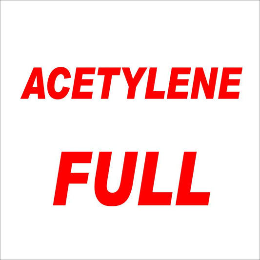 Acetylene Full (G1) 190x190, 290x290, 440x440, 660x660, ABS, ChromaDek, Reflective, Safety Sign Direct Designs