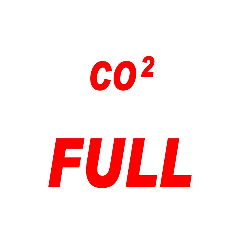 CO2 Full Sign (G7) 190x190, 290x290, 440x440, 660x660, ABS, ChromaDek, Reflective, Safety Sign Direct Designs