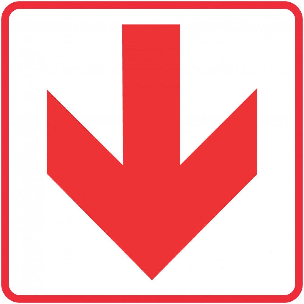 FB1 - Red Arrow - Location of fire fighting equipment safety sign 190x190, 290x290, 440x440, 600x600, ABS, ChromaDek, Fire Safety, Reflective, Safety Sign Direct Designs