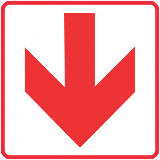FB1 - Red Arrow - Location of fire fighting equipment safety sign 190x190, 290x290, 440x440, 600x600, ABS, ChromaDek, Fire Safety, Reflective, Safety Sign Direct Designs