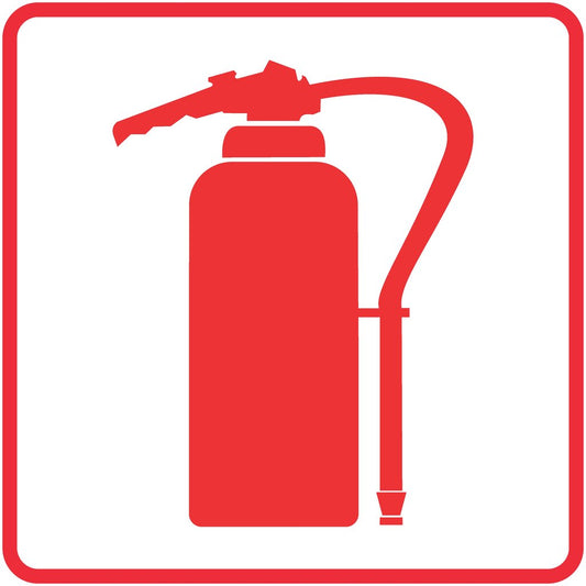 FB2 - Fire Extinguisher Safety Sign 190x190, 290x290, 440x440, 660x660, ABS, ChromaDek, Fire Safety, Reflective, Safety Sign Direct Designs
