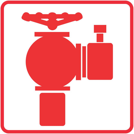 FB4 - Fire Hydrant Safety Sign 190x190, 290x290, 440x440, 660x660, ABS, ChromaDek, Fire Safety, Reflective, Safety Sign Direct Designs