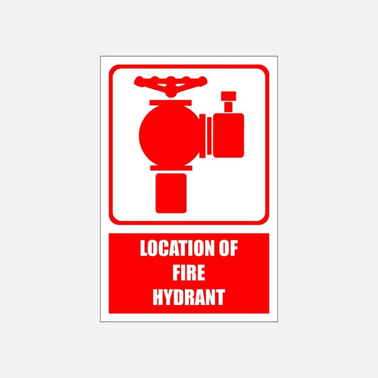 FB4E - Location of Fire Hydrant Explanatory Safety Sign 200x300, 300x450, 400x600, ABS, Camelion Signs, ChromaDek, Explanatory Signs, Fire Safety, Safety Si Direct Designs