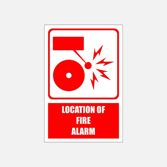 FB5E - Location of Fire Alarm Explanatory Safety Sign 200x300, 300x450, 400x600, ABS, Camelion Signs, ChromaDek, Explanatory Signs, Fire Safety, Safety Si Direct Designs