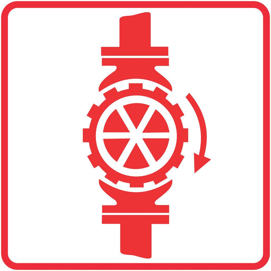 FB6 - Sprinkler Stop Valve Safety Sign 190x190, 290x290, 440x440, 660x660, ABS, ChromaDek, Fire Safety, Reflective, Safety Sign Direct Designs