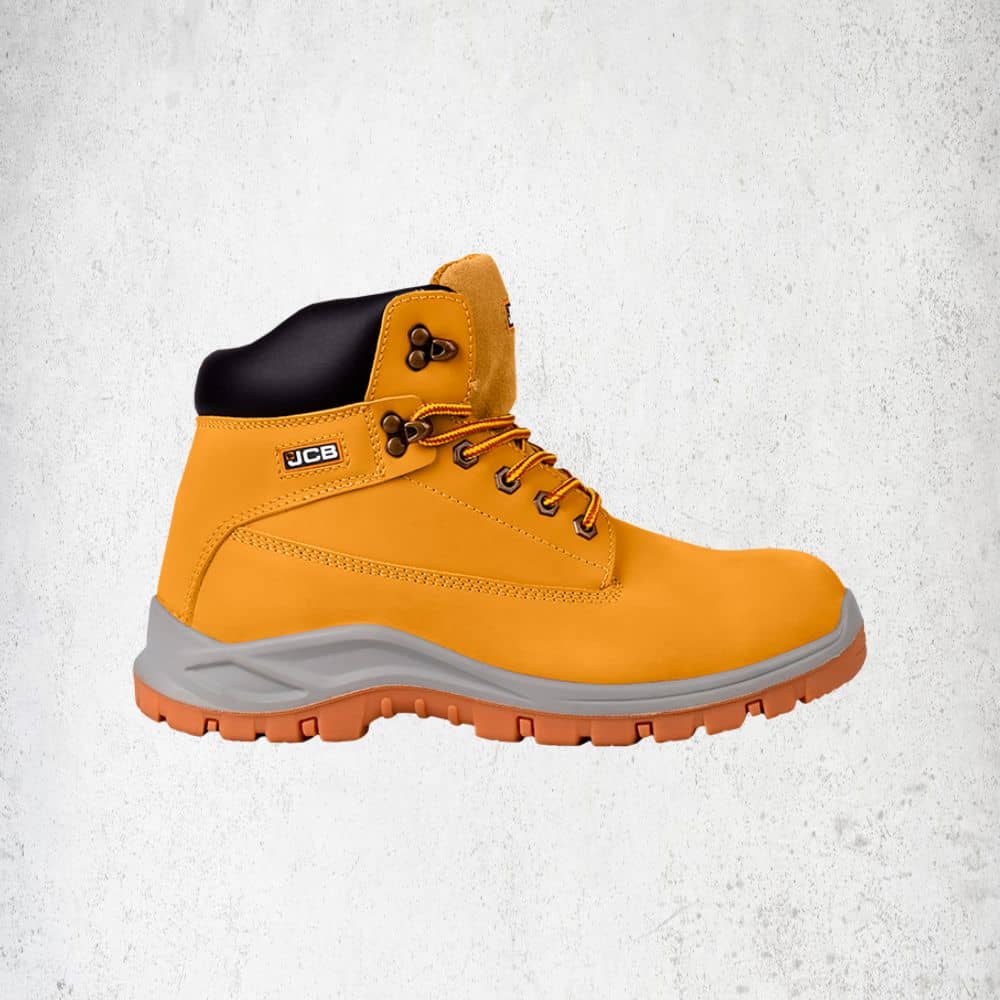 Jcb Holton Safety Boots CAT Holton Brown Leather Caterpillar