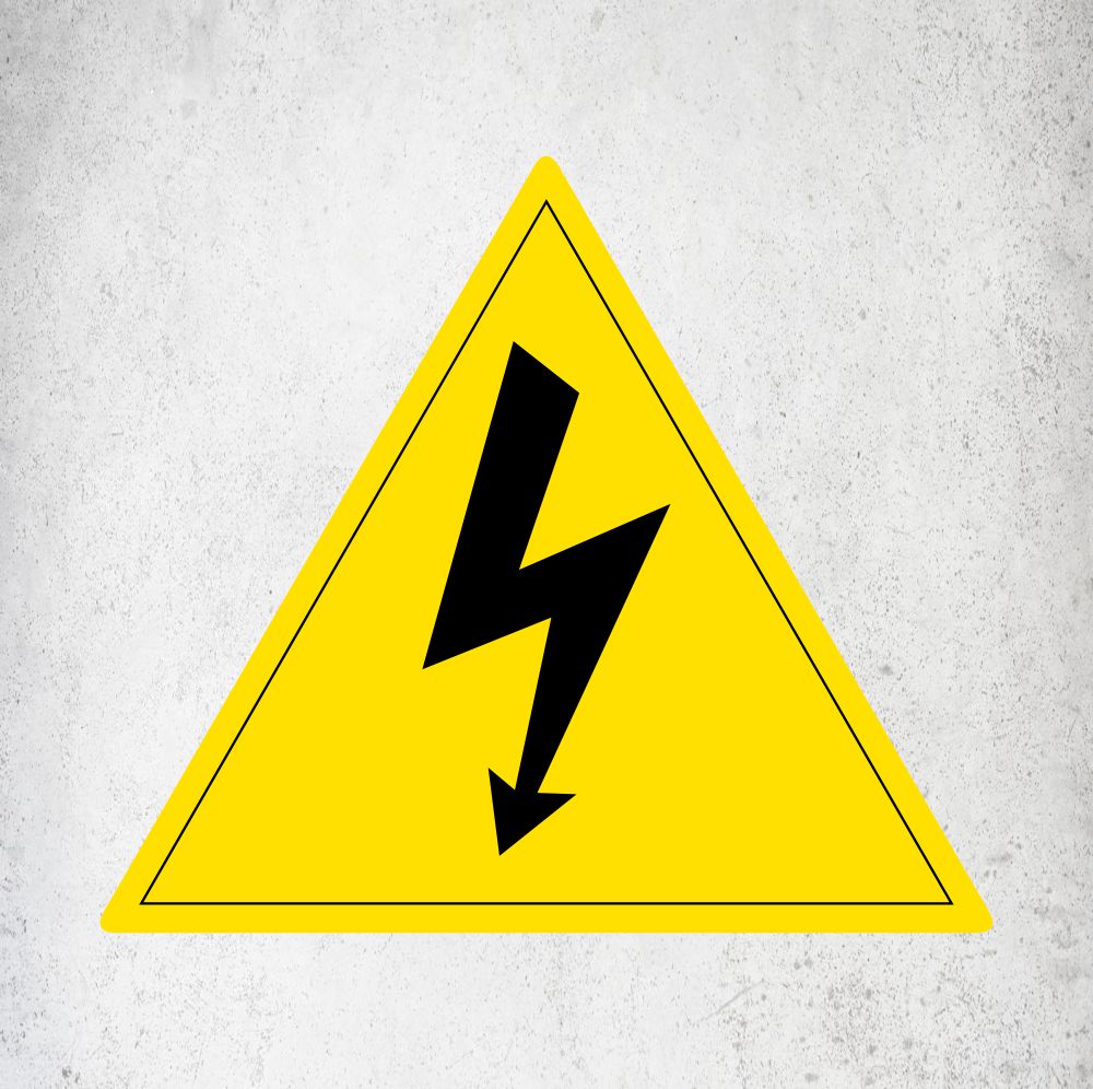 Triangular Electric Shock Danger Stickers Labels, Stickers, Vinyl  Stickers Direct Designs