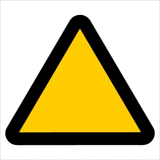 WW1 - General Warning Of Hazard Safety Sign 190x190, 290x290, 440x440, 660x660, ABS, ChromaDek, Hazard Sign, Reflective, Safety Sign Direct Designs