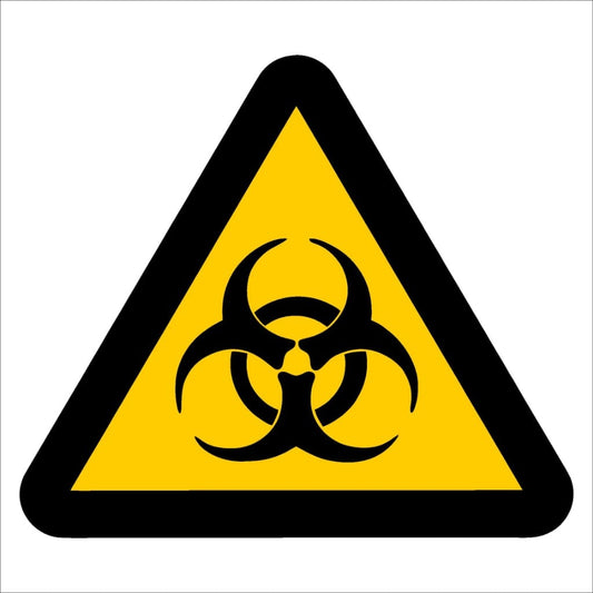 WW11 - Beware of Biological Hazard Safety Sign 190x190, 290x290, 440x440, 660x660, ABS, ChromaDek, Hazard Sign, Reflective, Safety Sign Direct Designs
