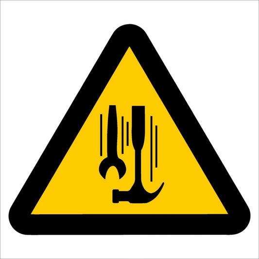WW14 - Beware of Workers Overhead Safety Sign 190x190, 290x290, 440x440, 660x660, ABS, ChromaDek, Hazard Sign, Reflective, Safety Sign Direct Designs