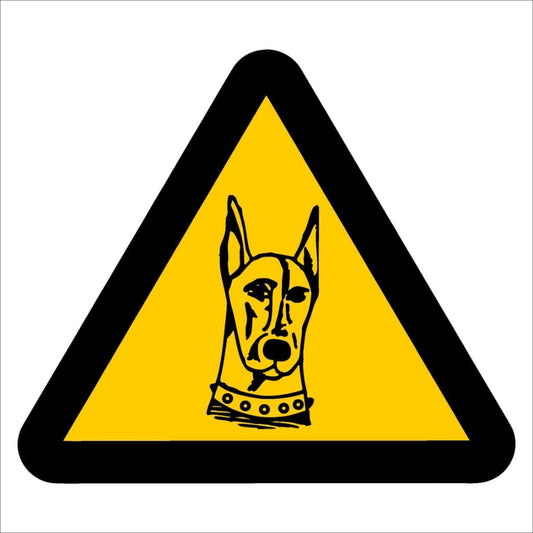 WW19 - Beware of Dogs Safety Sign 190x190, 290x290, 440x440, 660x660, ABS, ChromaDek, Hazard Sign, Reflective, Safety Sign Direct Designs