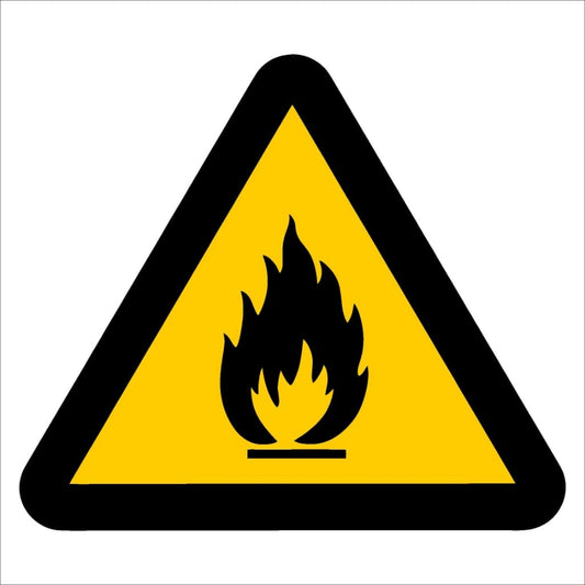 WW2 - Beware of Fire Hazard Safety Sign 190x190, 290x290, 440x440, 660x660, ABS, ChromaDek, Hazard Sign, Reflective, Safety Sign Direct Designs
