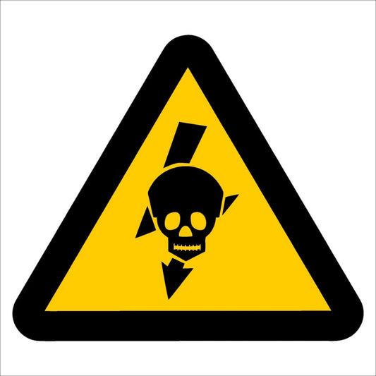 WW23 - Beware of Exposed Live High Voltage Equipment Safety Sign 190x190, 290x290, 440x440, 660x660, ABS, ChromaDek, Hazard Sign, Reflective, Safety Sign Direct Designs