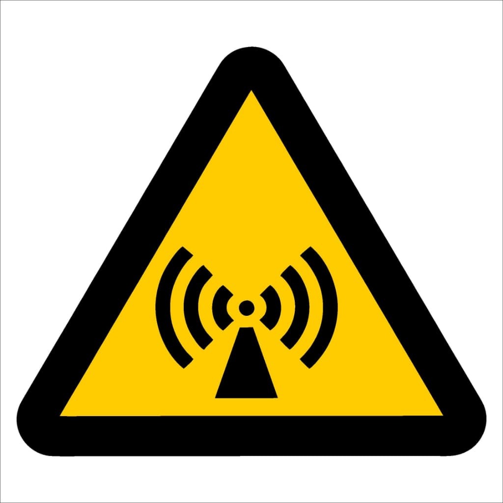 WW26 - Beware of Non-ionizing Radiation Safety Sign 190x190, 290x290, 440x440, 660x660, ABS, ChromaDek, Hazard Sign, Reflective, Safety Sign Direct Designs