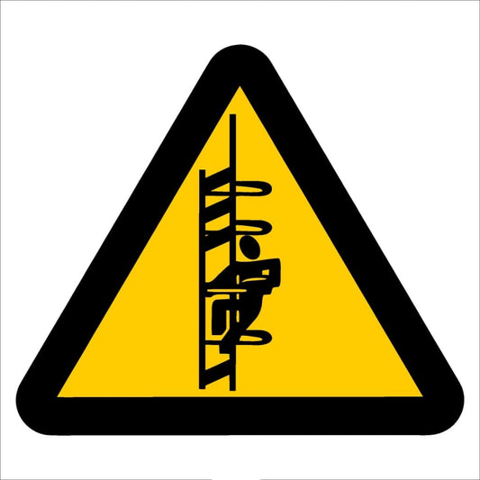 WW35 - Beware of Catwalk Safety Sign 190x190, 290x290, 440x440, 660x660, ABS, ChromaDek, Hazard Sign, Reflective, Safety Sign Direct Designs