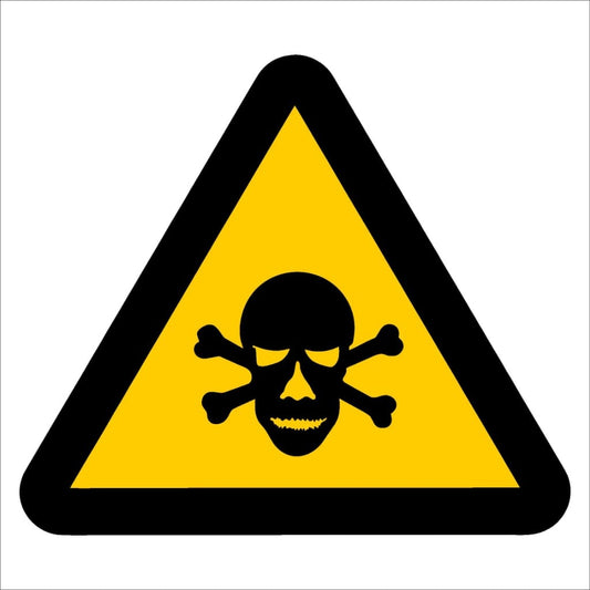 WW5 - Beware of Poisonous Substances Safety Sign 190x190, 290x290, 440x440, 660x660, ABS, ChromaDek, Hazard Sign, Reflective, Safety Sign Direct Designs