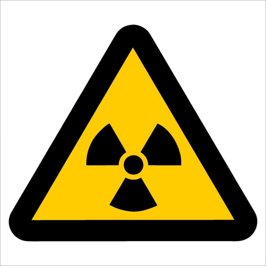 WW6 - Beware of Ionizing Radiation Safety Sign 190x190, 290x290, 440x440, 660x660, ABS, ChromaDek, Hazard Sign, Reflective, Safety Sign Direct Designs