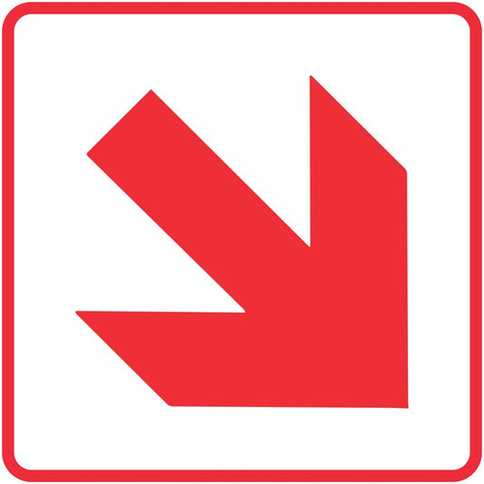 FB1.1 - Diagonal Red Arrow - Location of Fire-Fighting Equipment (Diagonal)
