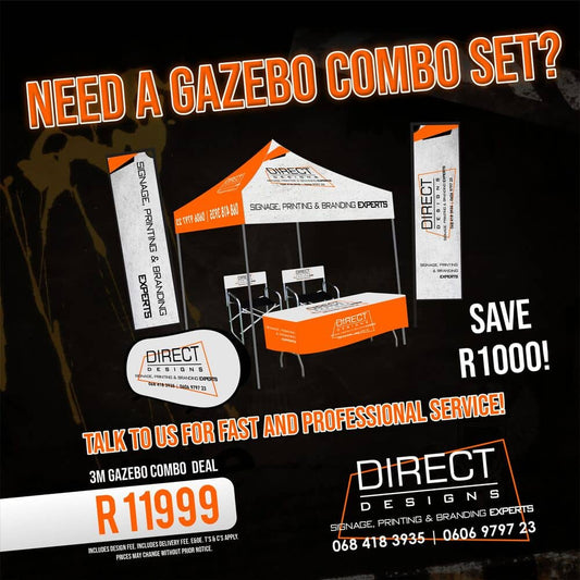 3m x 3m Gazebo Combo Deal