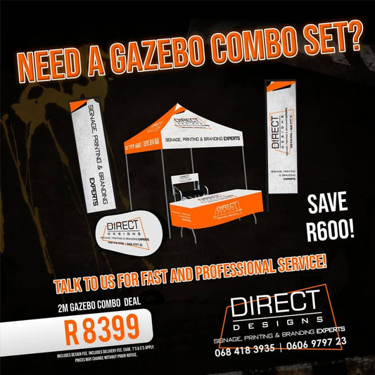 2m x 2m Steel Gazebo Combo Deal