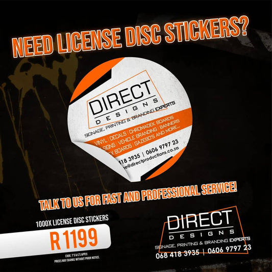 License Disc Sticker Special