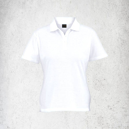 175g Barron Pique Knit Golfer Ladies (L-175) - White